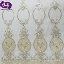 Chine Textile Factory Mesh Turkey &amp; Russia Curtain EMB Designs